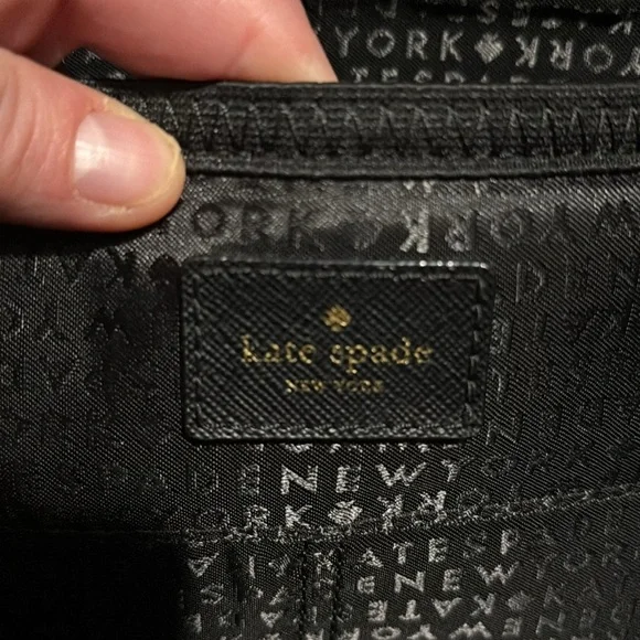 Kate Spade Black Red Floral Poppy Large Backpack Bag-pre-owned. - Picture 8 of 16